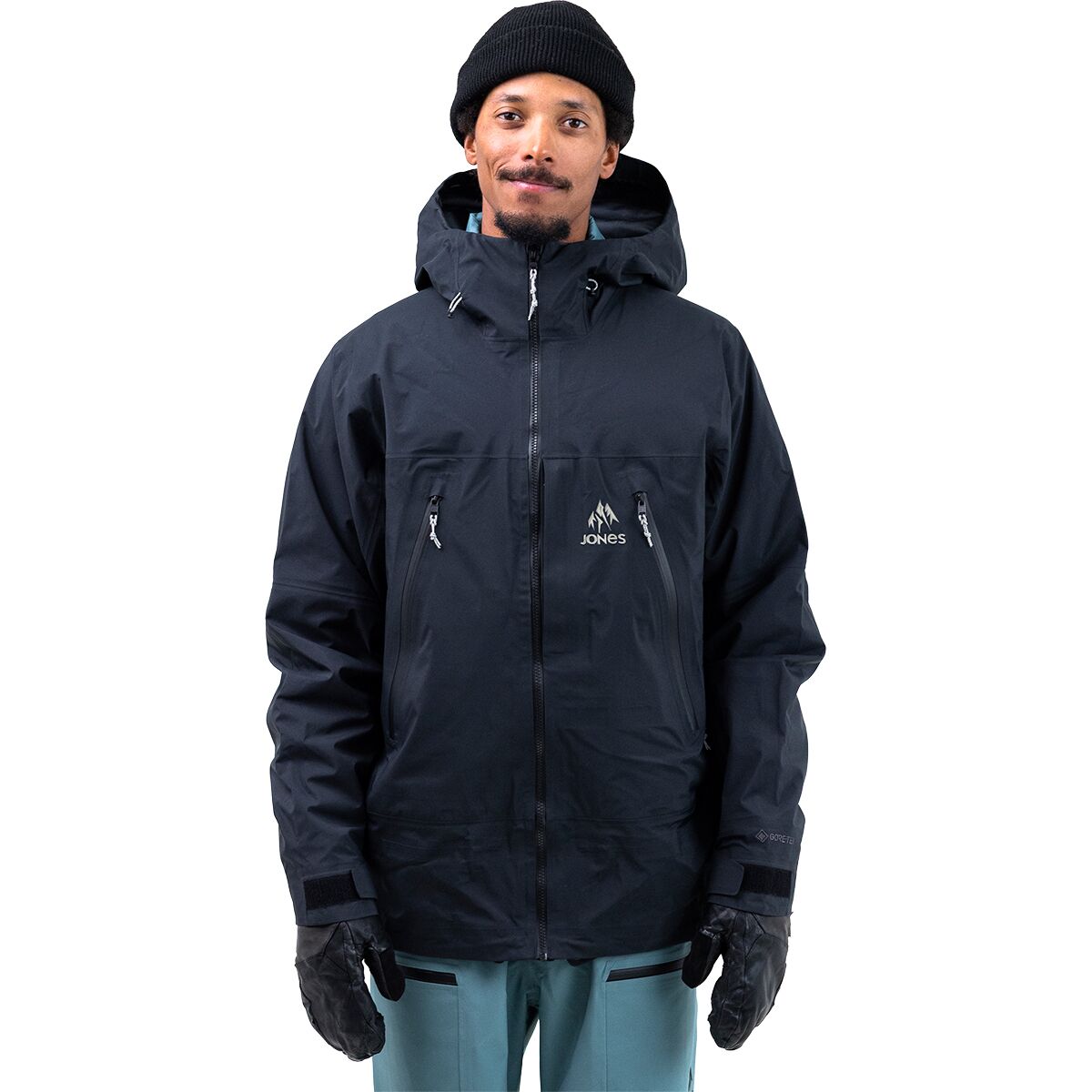 Image of Jones Snowboards Shralpinist GTX Recycled Jacket - Men's Stealth Black, M