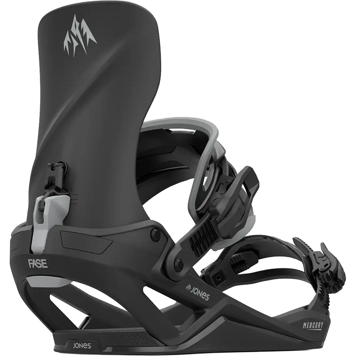 Jones Snowboards Jones Snowboards Mercury FASE Snowboard Binding - 2026 Eclipse Black, M