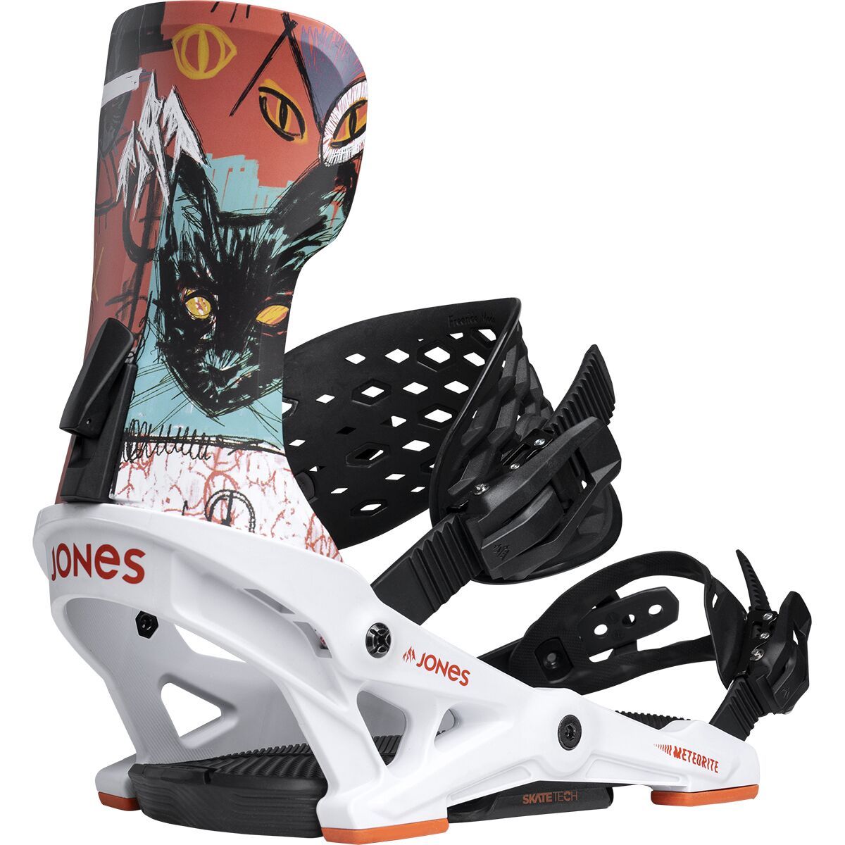 Image of Jones Snowboards Meteorite Snowboard Binding - 2026 Rallycat White, L