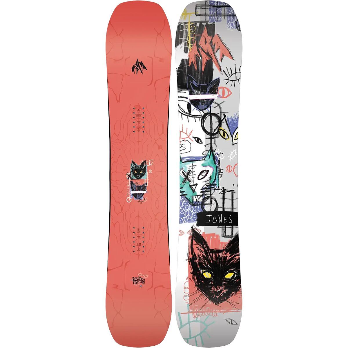 Image of Jones Snowboards Rally Cat Snowboard - 2026 - Women's Red, 151cm