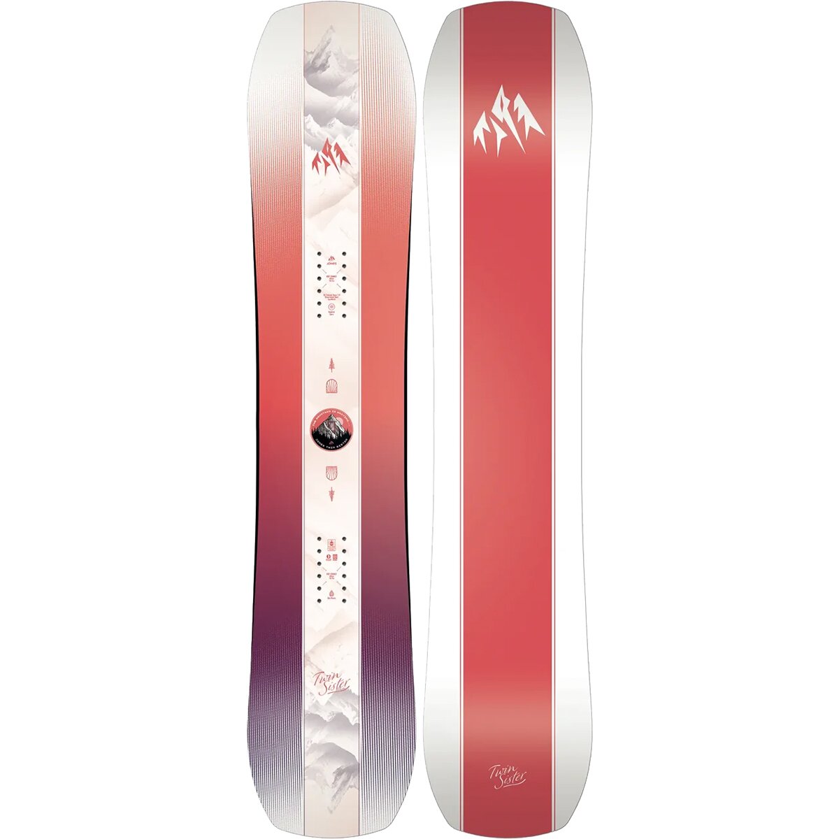 Jones Snowboards Twin Sister Junior Snowboard - 2027 - Girls' White, 135cm