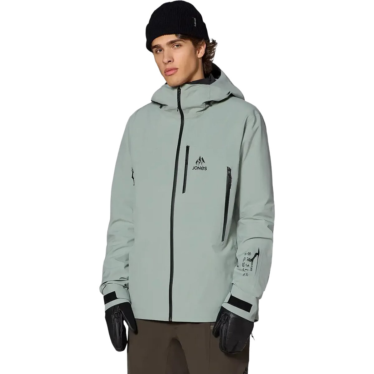 Jones Snowboards Jones Snowboards Further 3L Stretch Jacket - Men's Glacier Gray, L - $499.95 at Backcountry.com