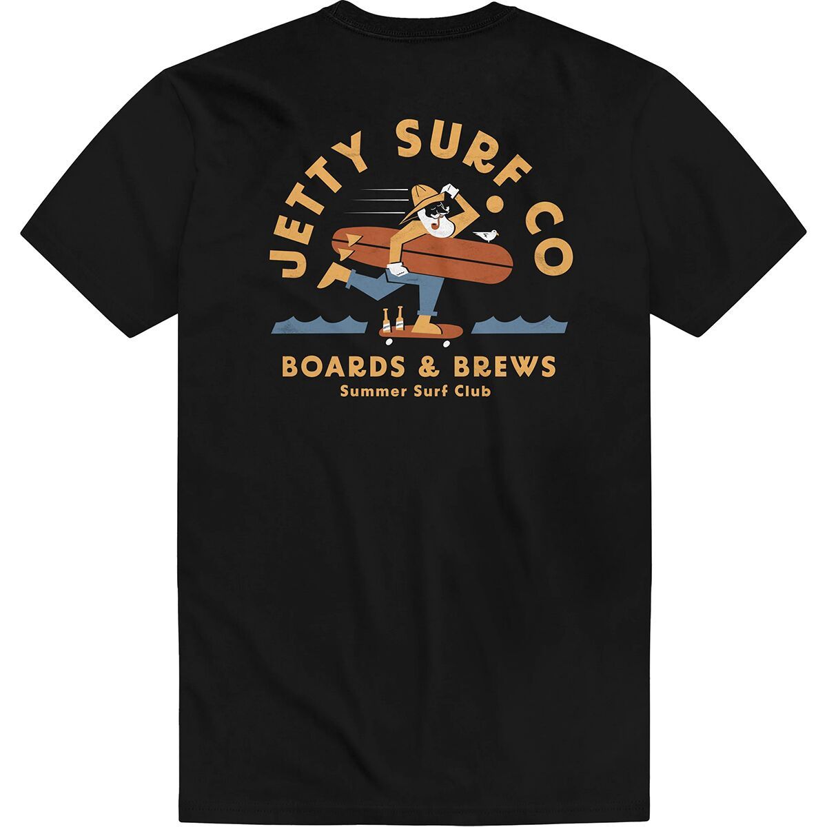 Image of Jetty Boards & Brews T-Shirt - Men's Black, S