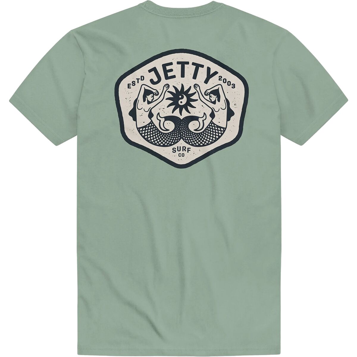 Jetty Jetty Twin Tails T-Shirt - Men's Sage Green, S