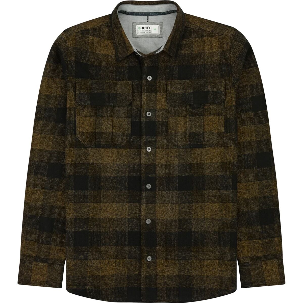 Image of Jetty Arbor Flannel Shirt - Men's Black, L