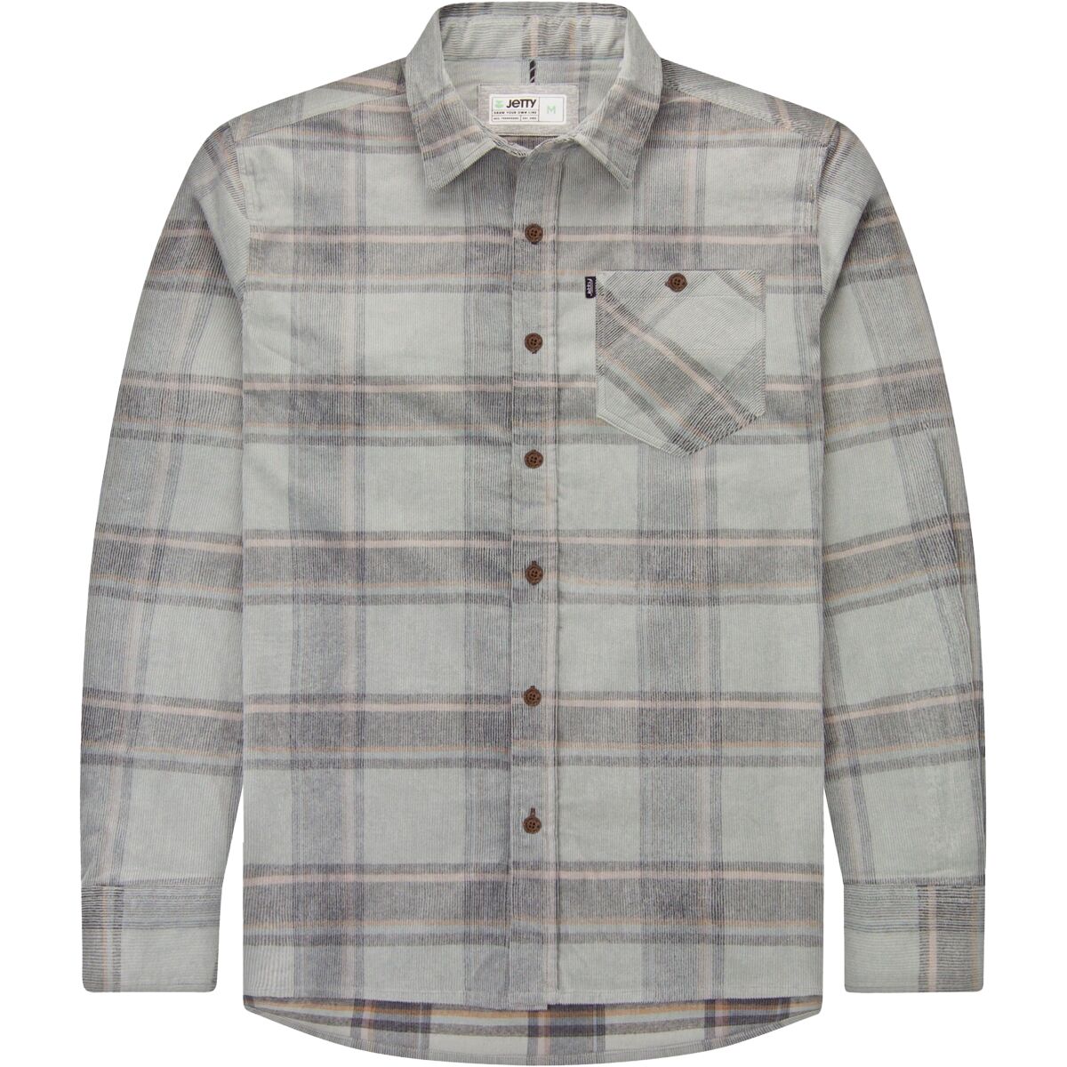 Jetty Jetty Shoals Corduroy Shirt - Men's Grey, M