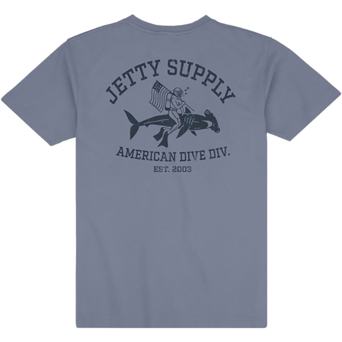 Image of Jetty Division T-Shirt - Men's Blue Horizon, M