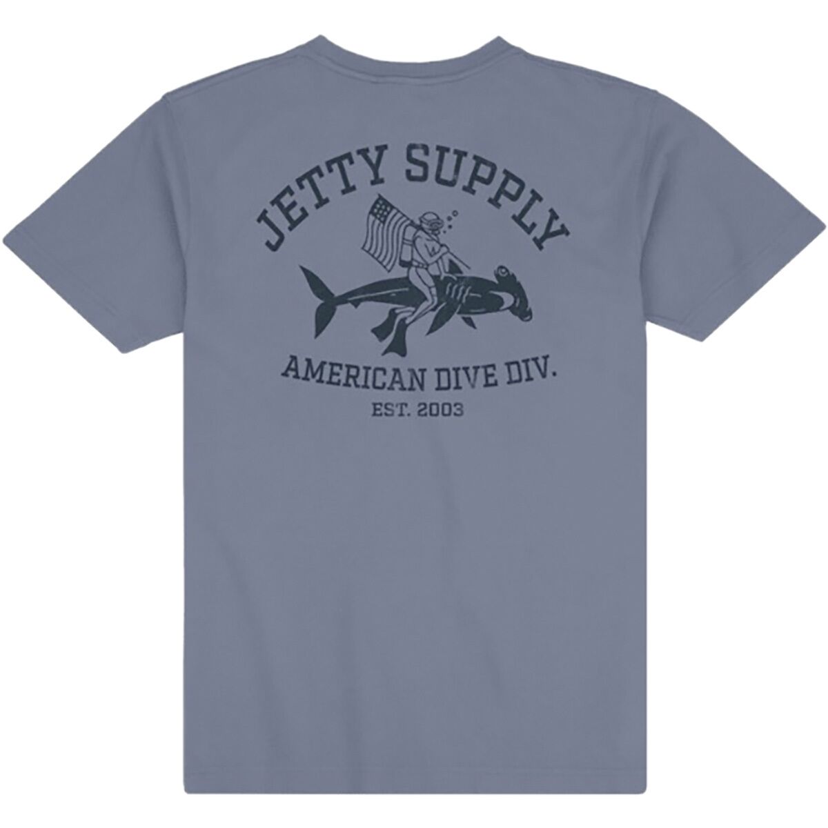 Image of Jetty Division T-Shirt - Men's Blue Horizon, M