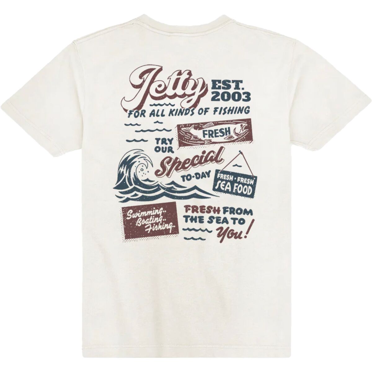 Jetty Jetty Fresh Catch Pocket T-Shirt - Men's White, XL