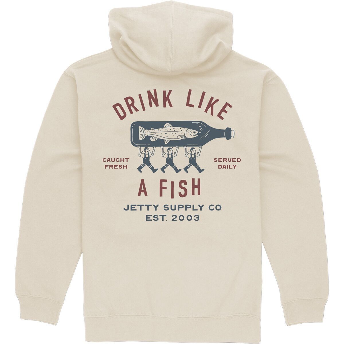 Image of Jetty Bottle Service Hoodie - Men's Bone, S