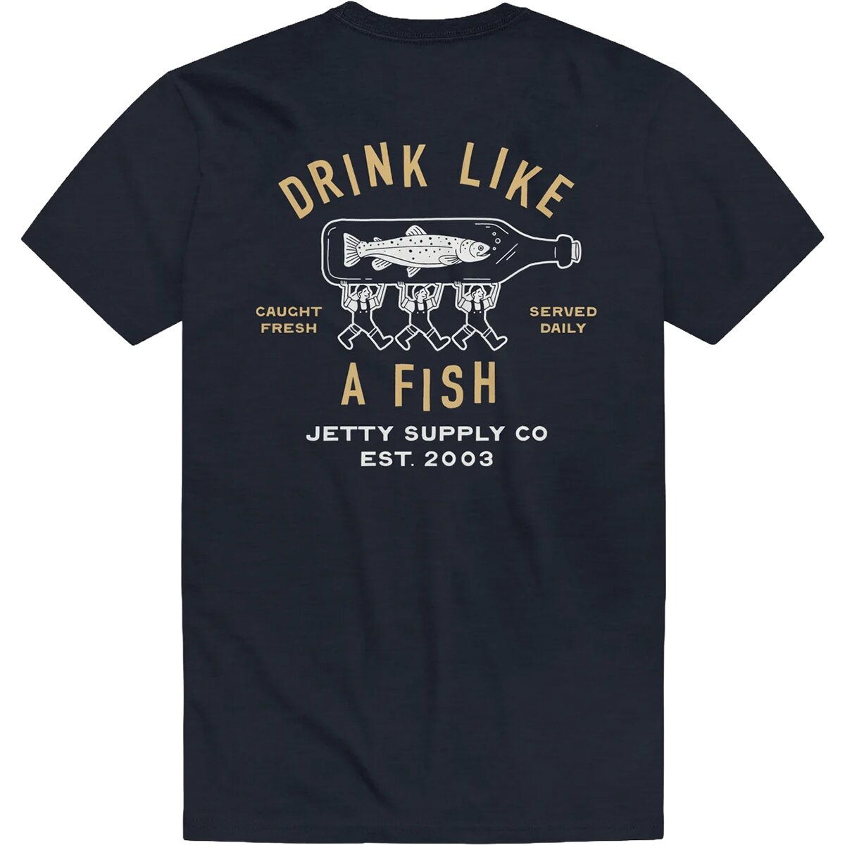 Image of Jetty Bottle Service T-Shirt - Men's Navy, S