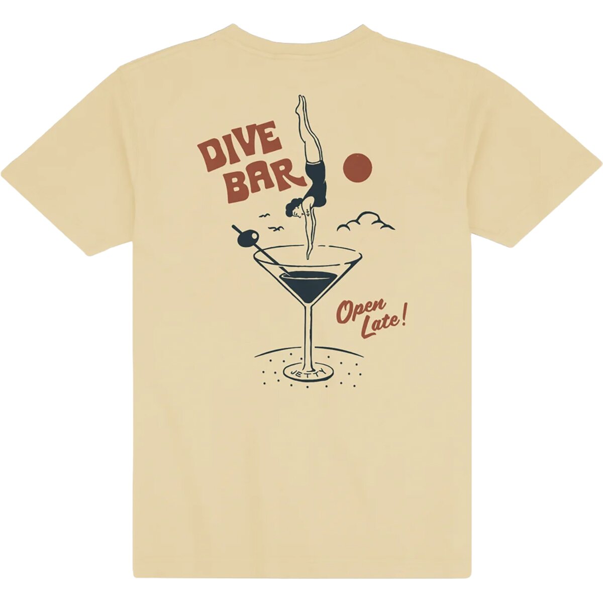 Image of Jetty Dive Bar T-Shirt - Men's Apricot, L