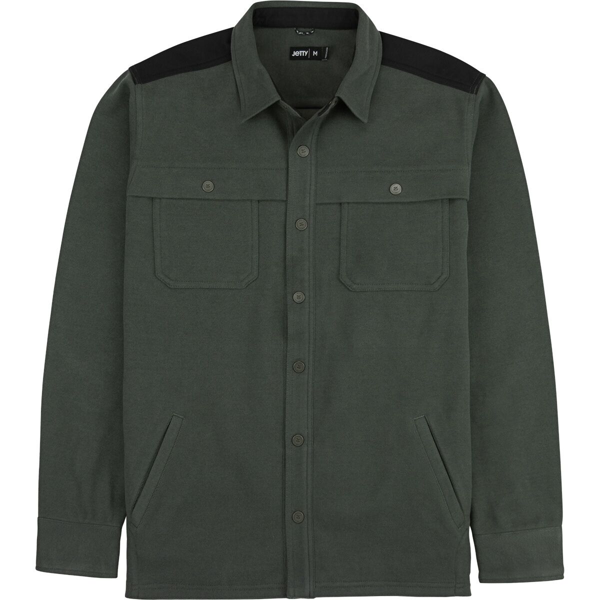 Image of Jetty Maverick Jacshirt - Men's Black Sand, M