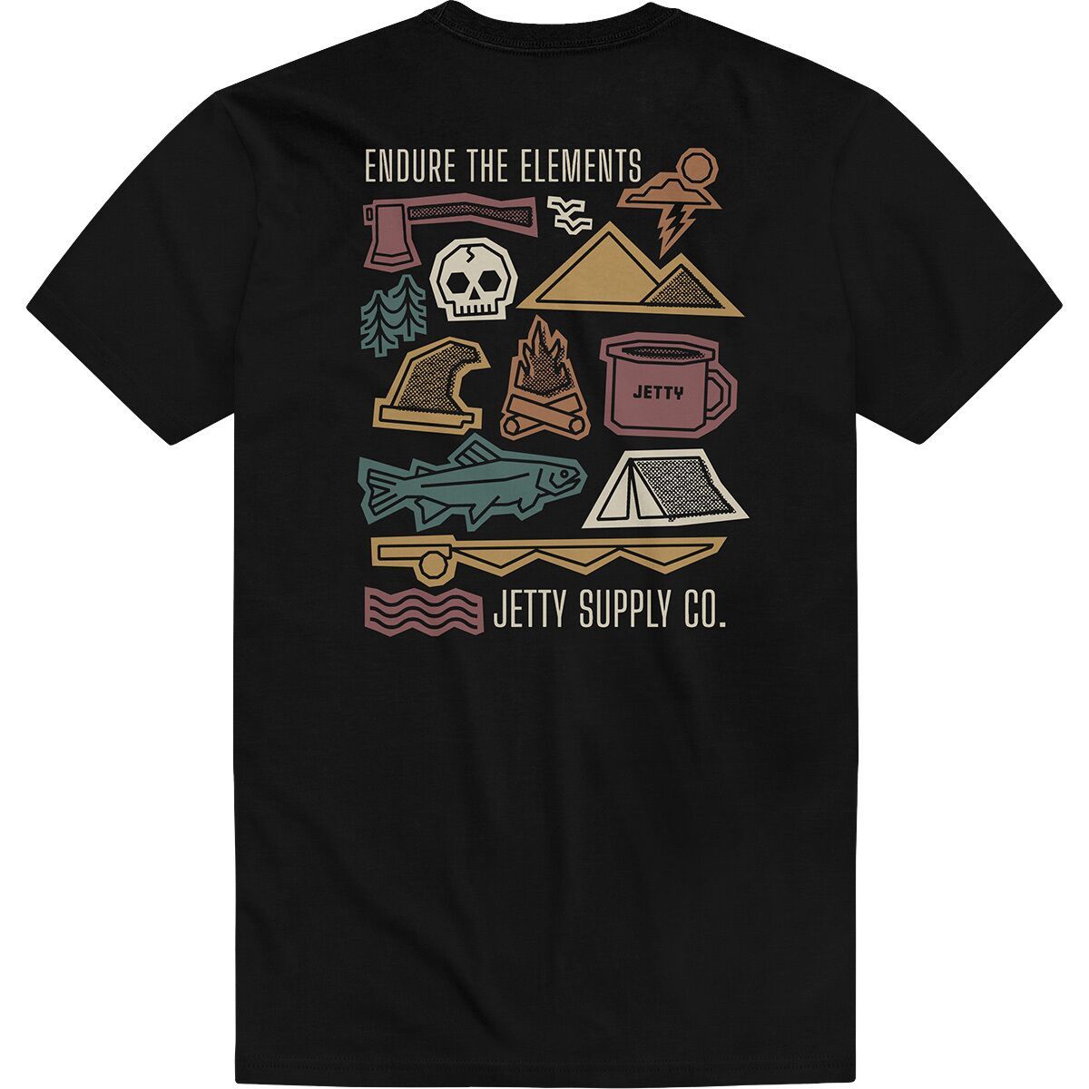 Jetty The Elements T-Shirt - Men's Black, M