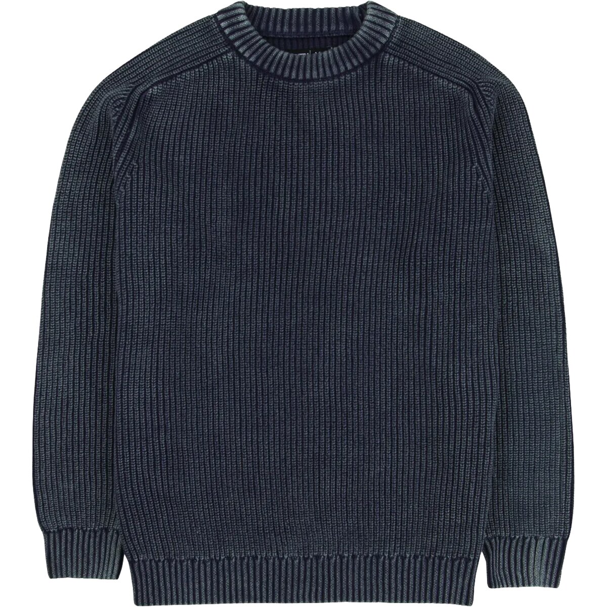 Image of Jetty Undertow Washed Crewneck Sweater - Men's Navy 2, XL