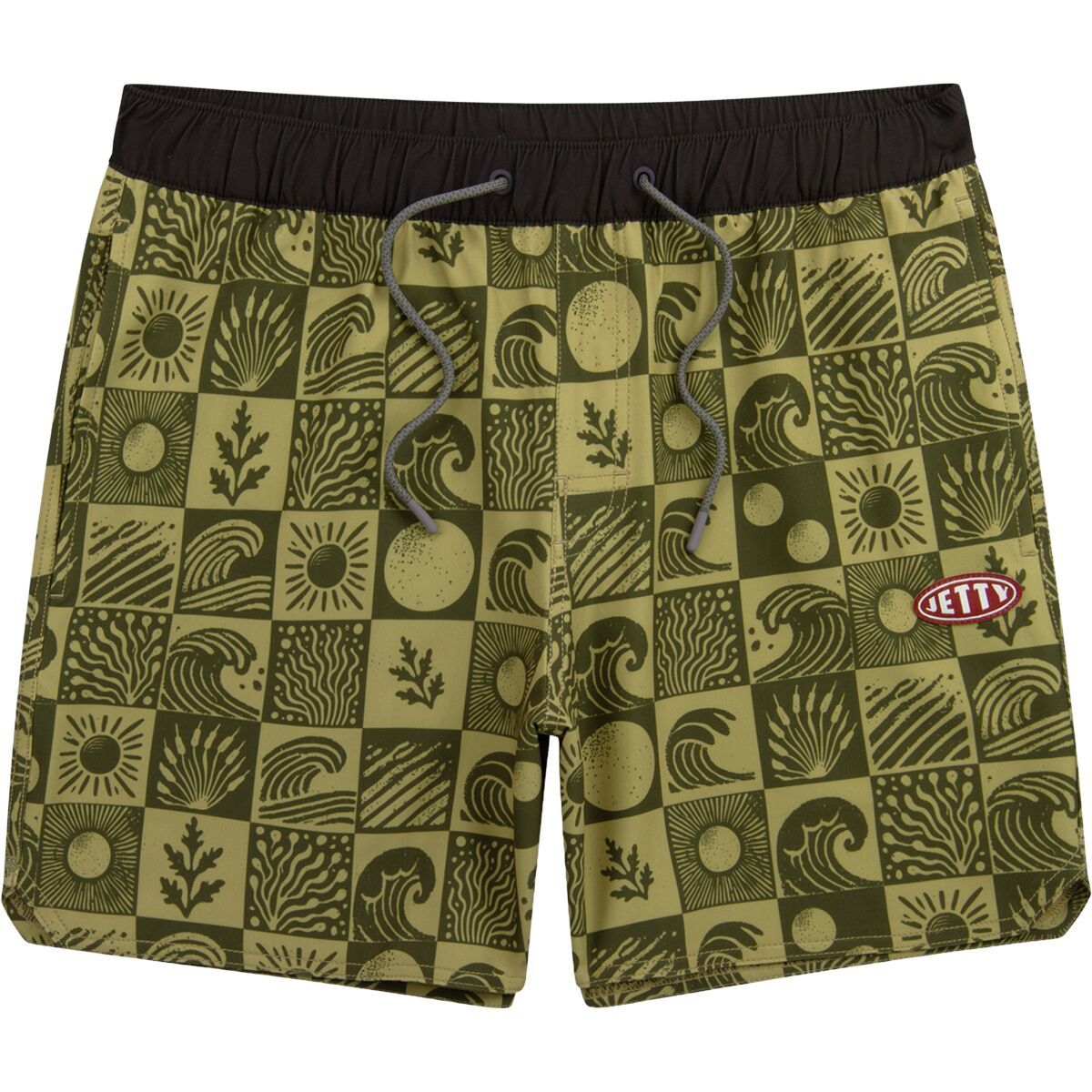 Image of Jetty Bayside Volley Short - Men's Olive, M