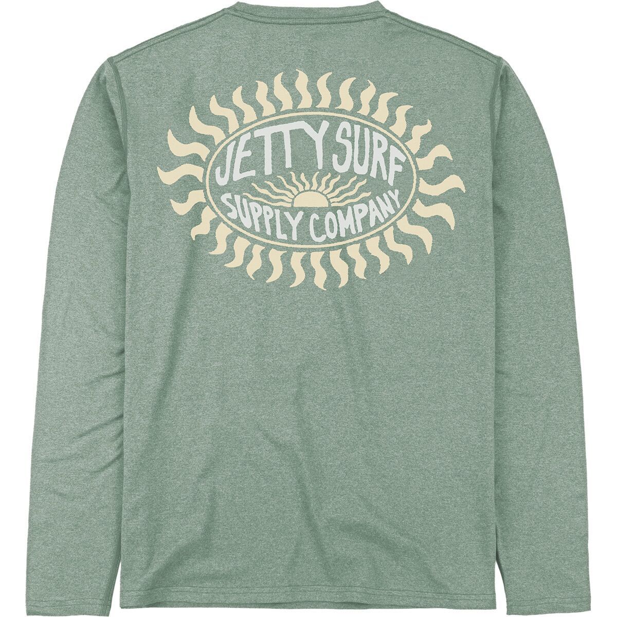 Image of Jetty Hydra UV Crewneck Top - Men's Sage, XL