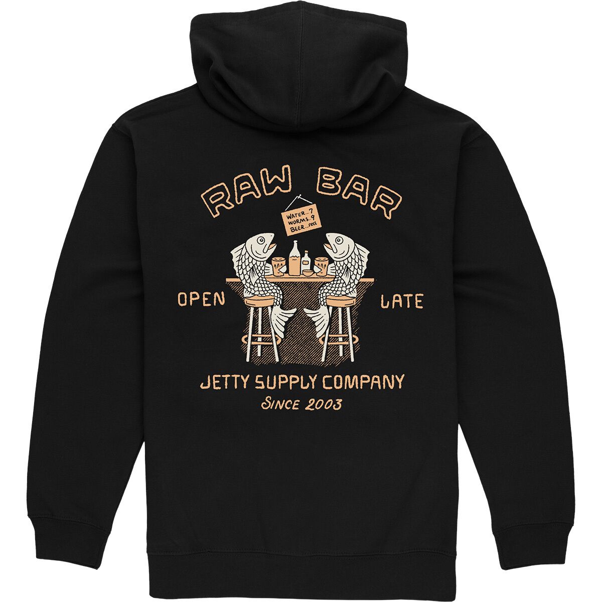 Jetty Jetty Raw Bar Hoodie - Men's Black, M