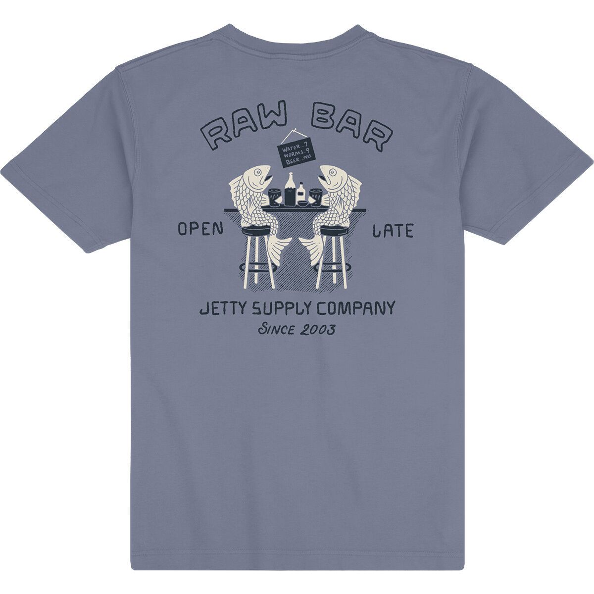 Image of Jetty Raw Bar T-Shirt - Men's Blue Horizon, L
