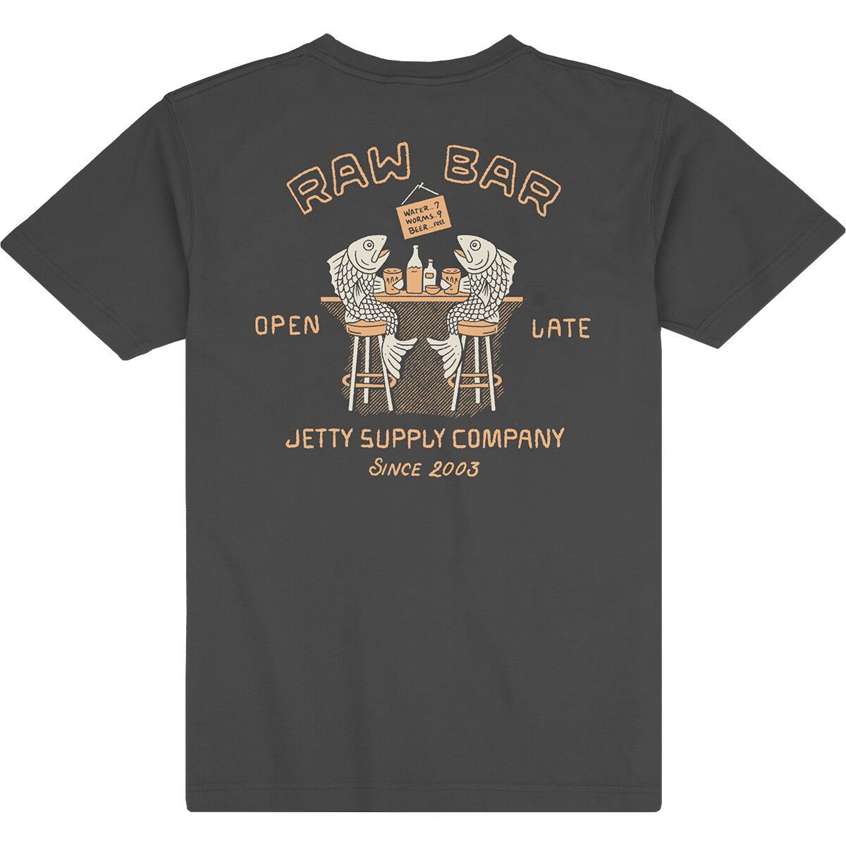 Image of Jetty Raw Bar T-Shirt - Men's Pirate Black, XXL