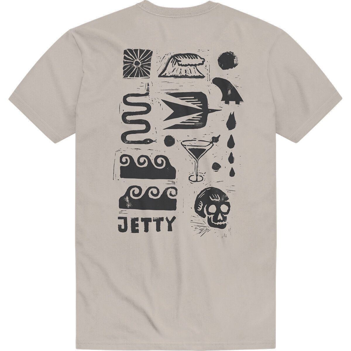 Image of Jetty Runes T-Shirt - Men's Dust, XXL