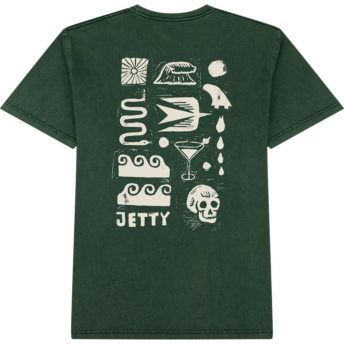 Image of Jetty Runes T-Shirt - Men's Green, S
