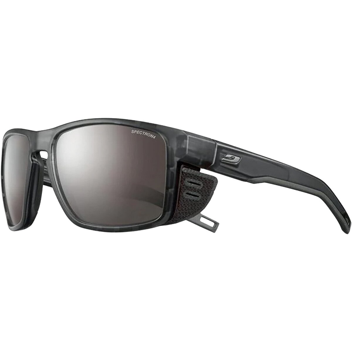 Image of Julbo Shield Spectron 4 Sunglasses Black/Black/Gun-Spectron 4 Brown, One Size