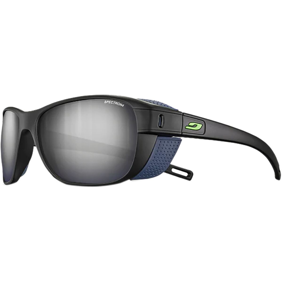 Image of Julbo Camino Sunglasses Matte Black/Blue/Spectron 4, One Size