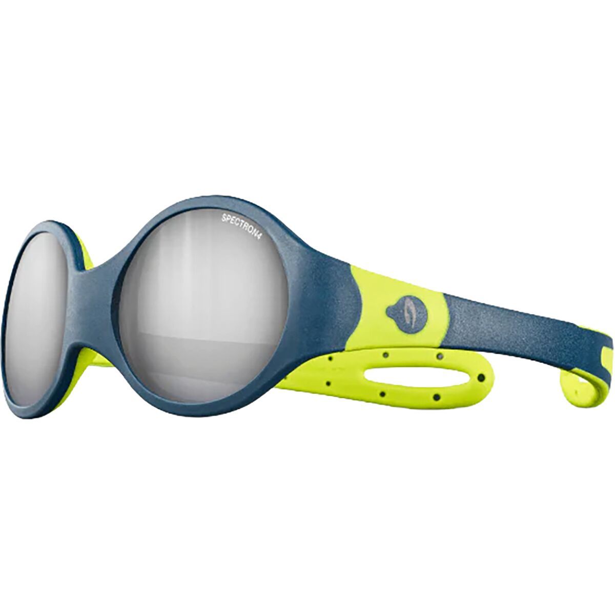 Image of Julbo Loop M Spectron 4 Sunglasses - Kids' Dark Blue/Light Green/Spectron 4, One Size