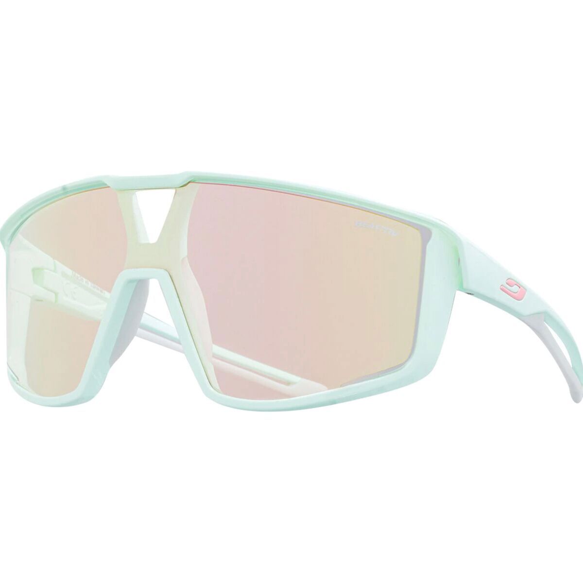 Image of Julbo Fury Sunglasses Mint/Light Green/Pink/REACTIV 1-3 LA, One Size
