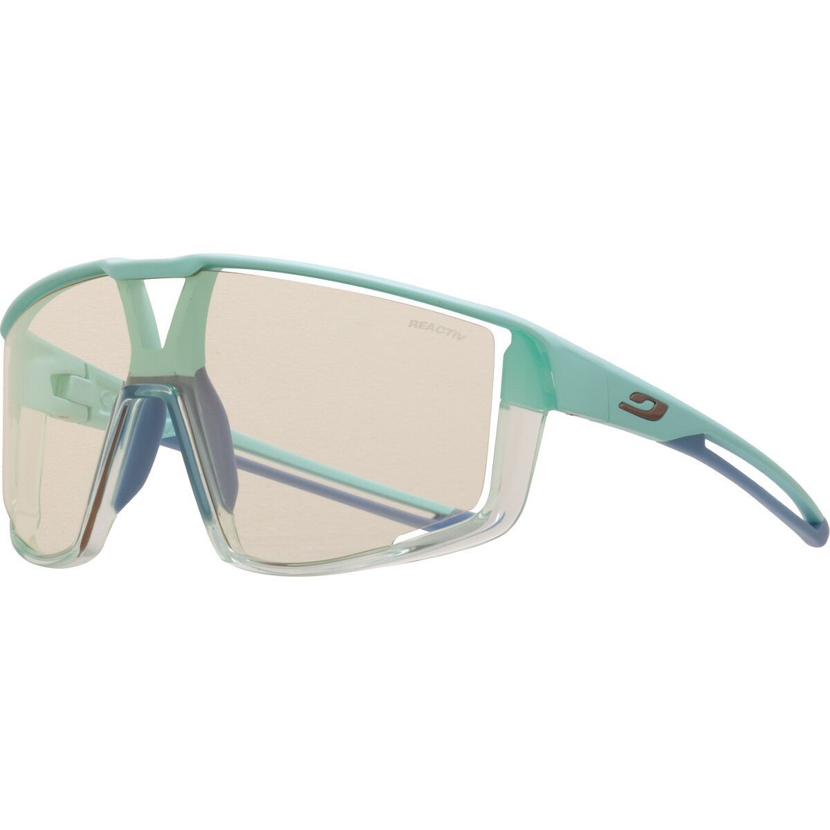 Image of Julbo Fury Sunglasses Translucent Blue/Blue, One Size