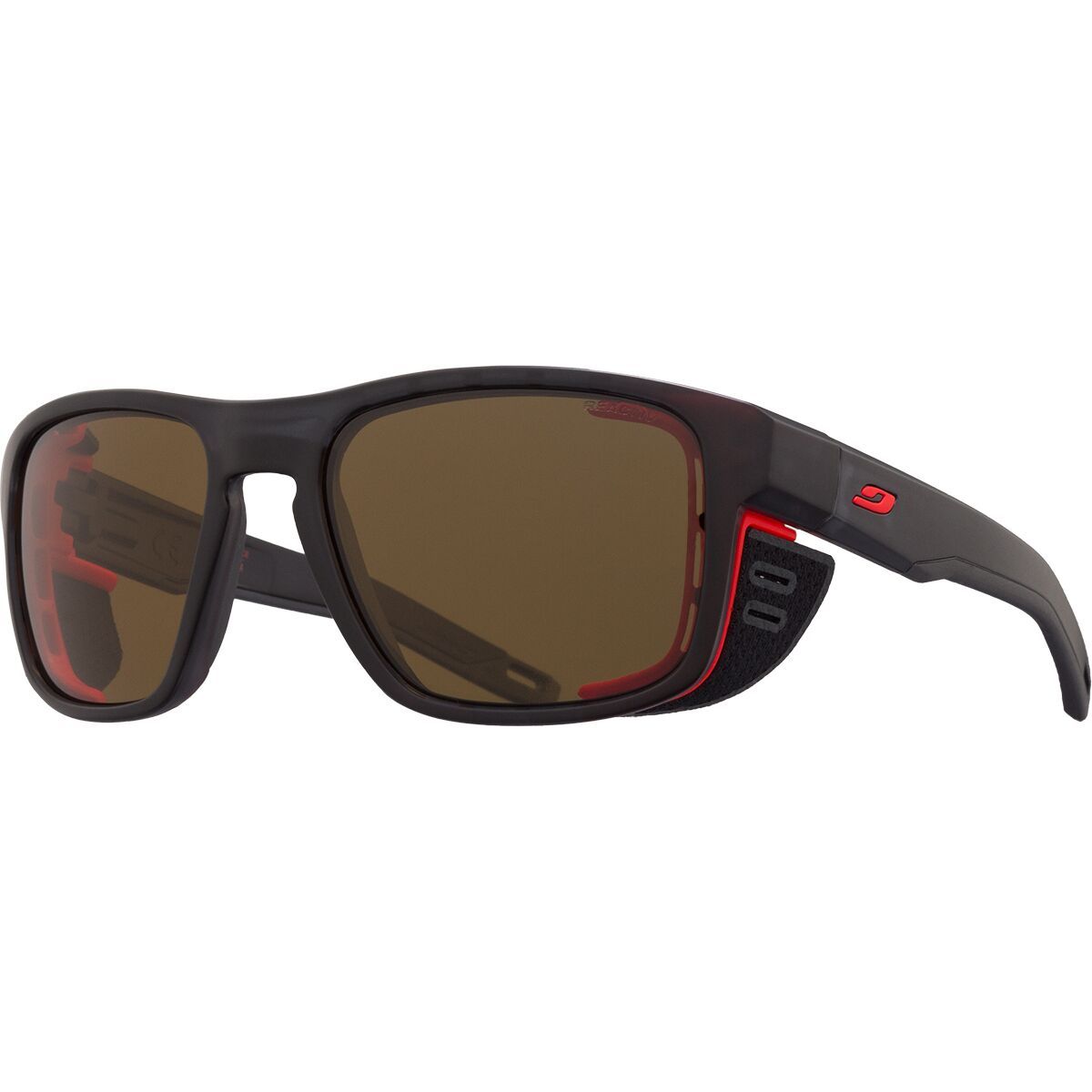 Image of Julbo Shield M Polarized Sunglasses Black Transluscent, One Size
