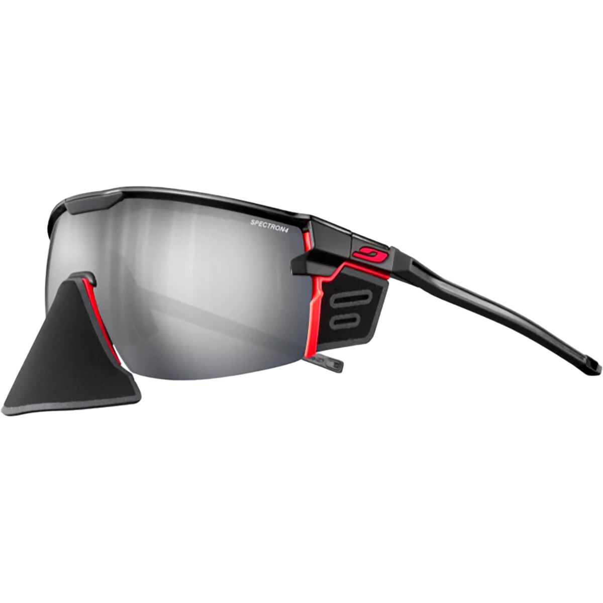 Image of Julbo Ultimate Cover Sunglasses Black/Orange, One Size