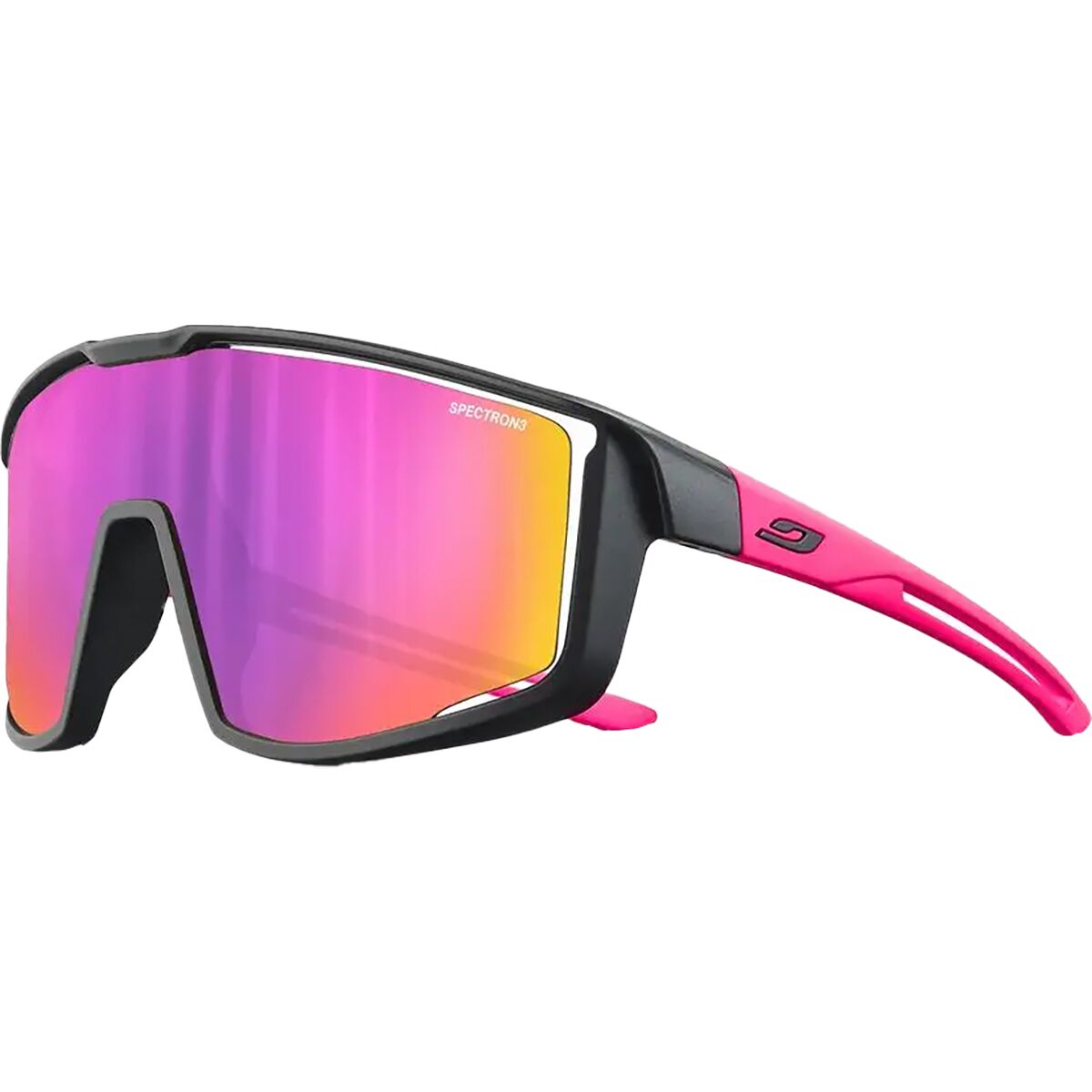 Image of Julbo Fury S Sunglasses - Kids' Black/Pink/Spectron 3, One Size