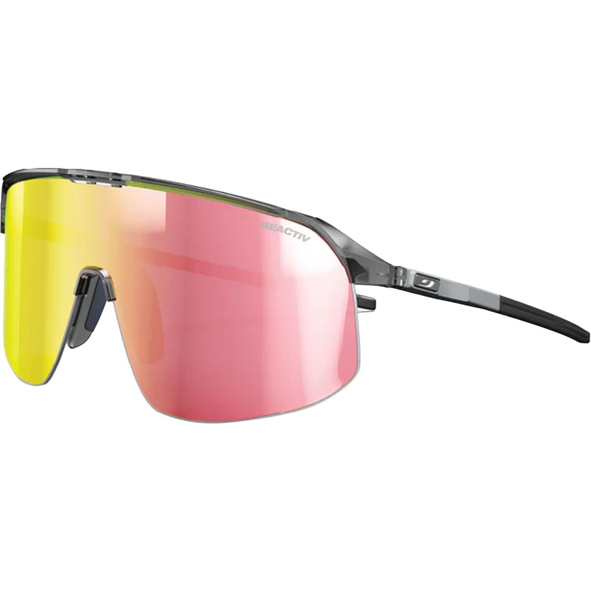 Image of Julbo Density REACTIV Sunglasses Black/Gray/REACTIV 1-3 Light Amplifier, One Size