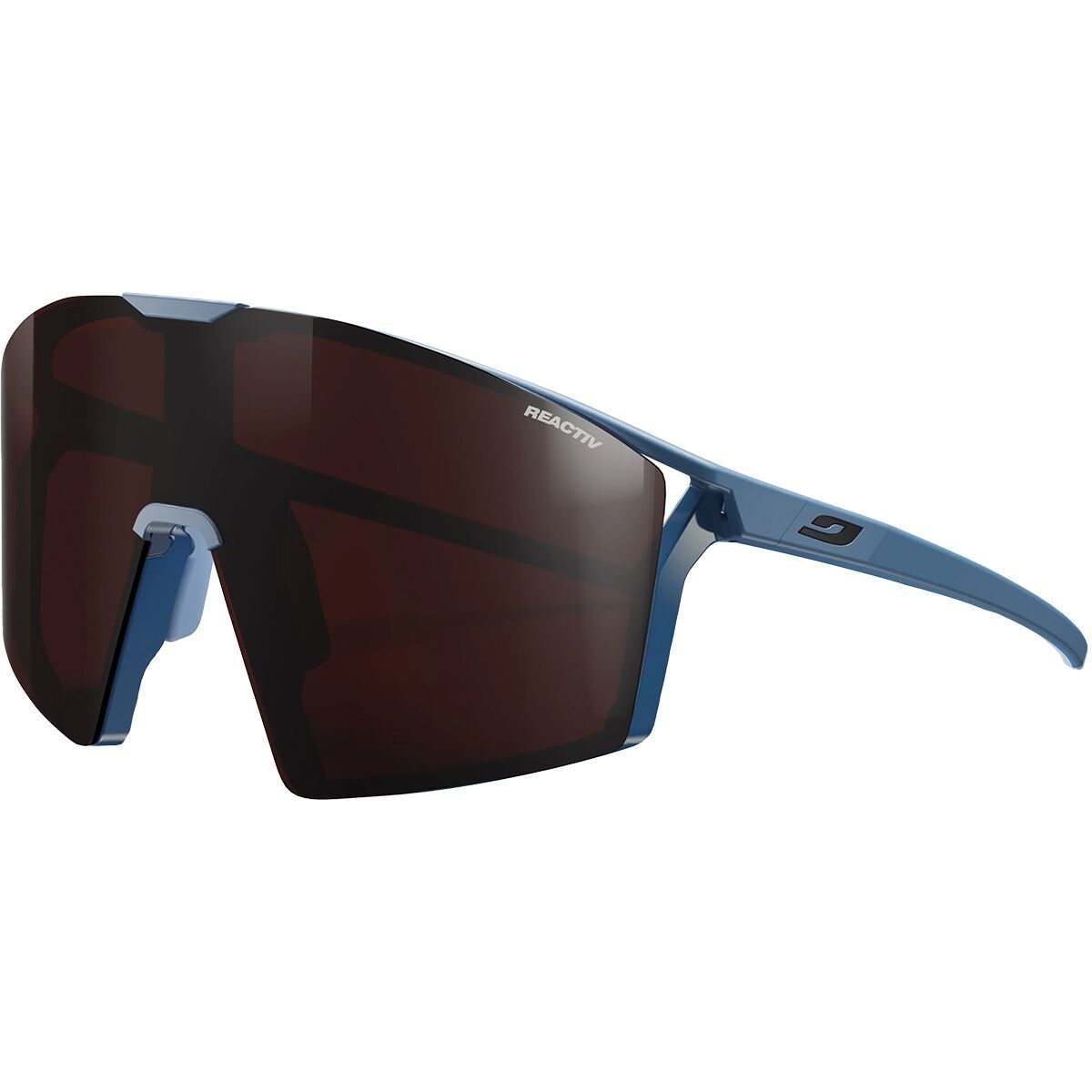 Image of Julbo Edge REACTIV Sunglasses Blue/Blue/REACTIV 0-4 High Contrast, One Size