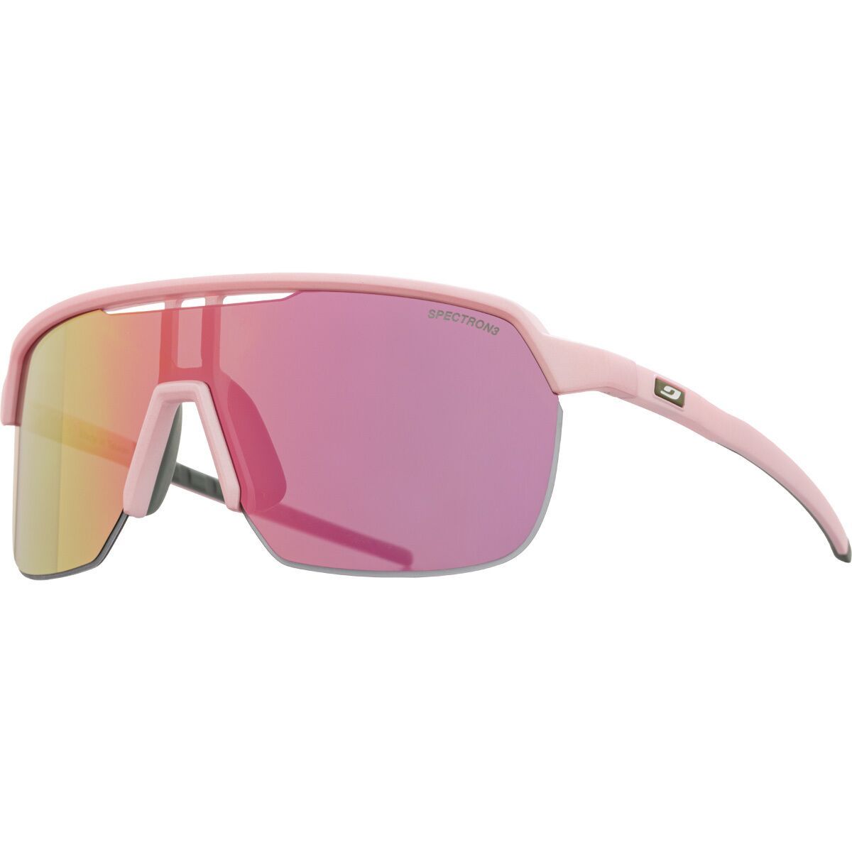 Image of Julbo Frequency Sunglasses Pastel Pink/Green/Spectron 3, One Size