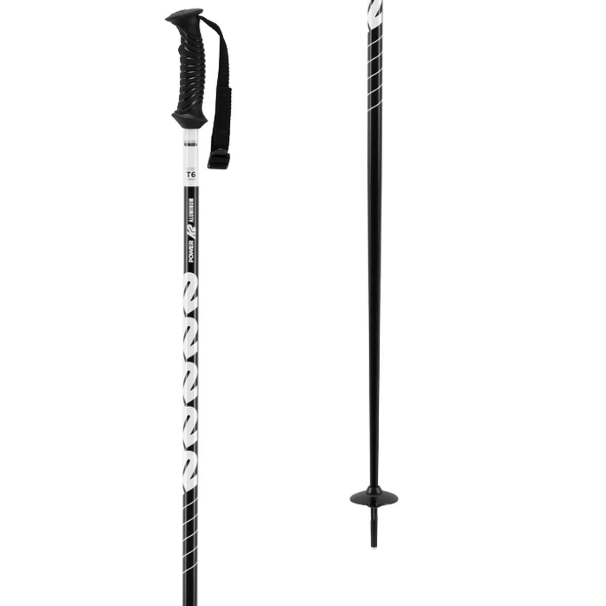 Image of K2 Power Aluminum Ski Poles Black, 135cm