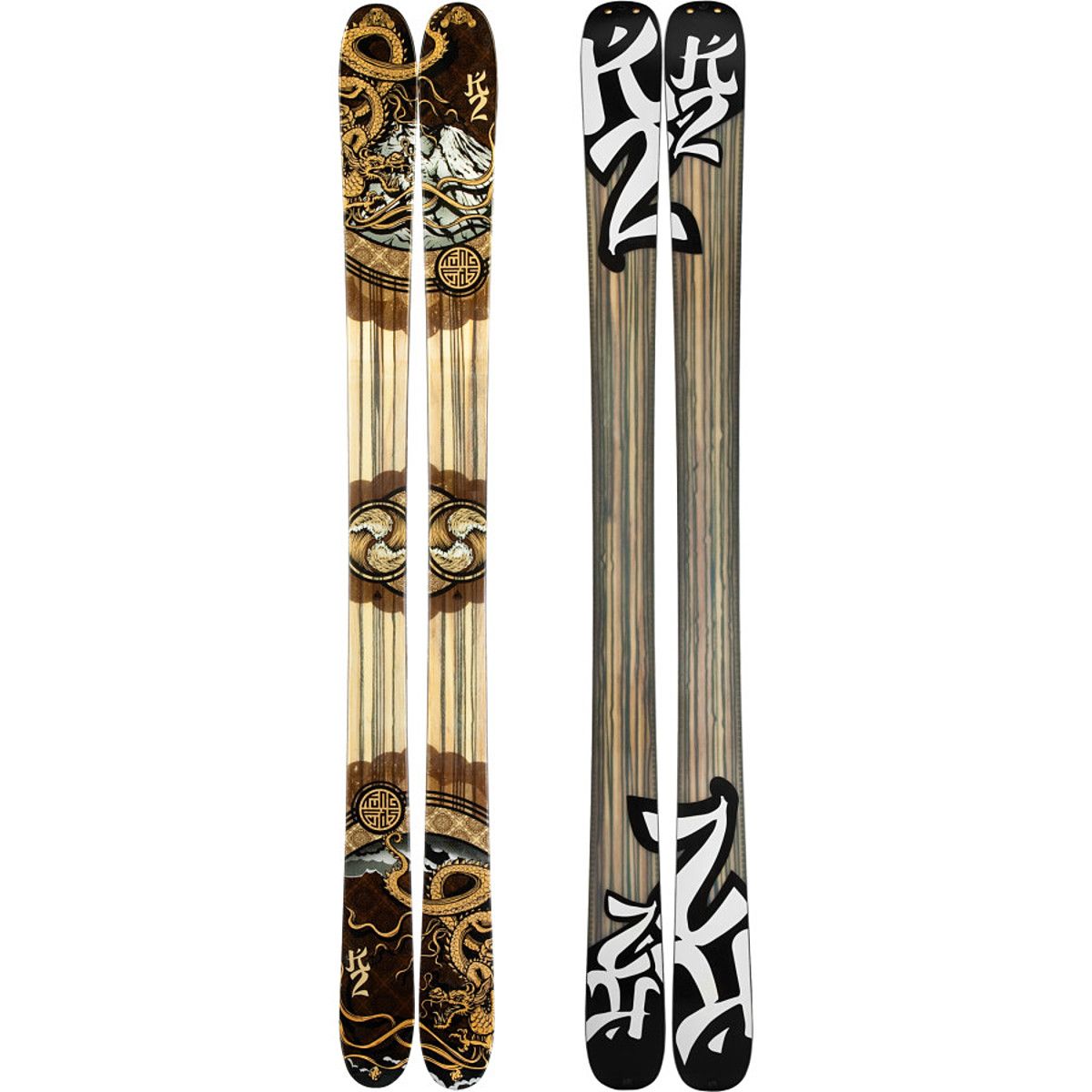 【希少モデル】K2 Kung Fujas 169cm + Marker K2 Kung Fujas Ski - Ski
