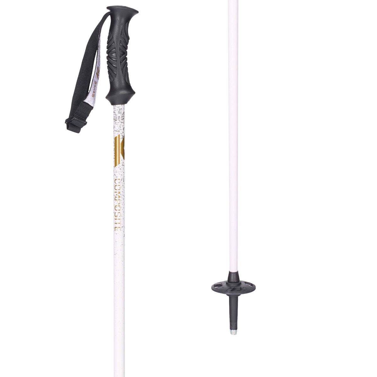 K2 Style Composite Ski Pole White, 46cm