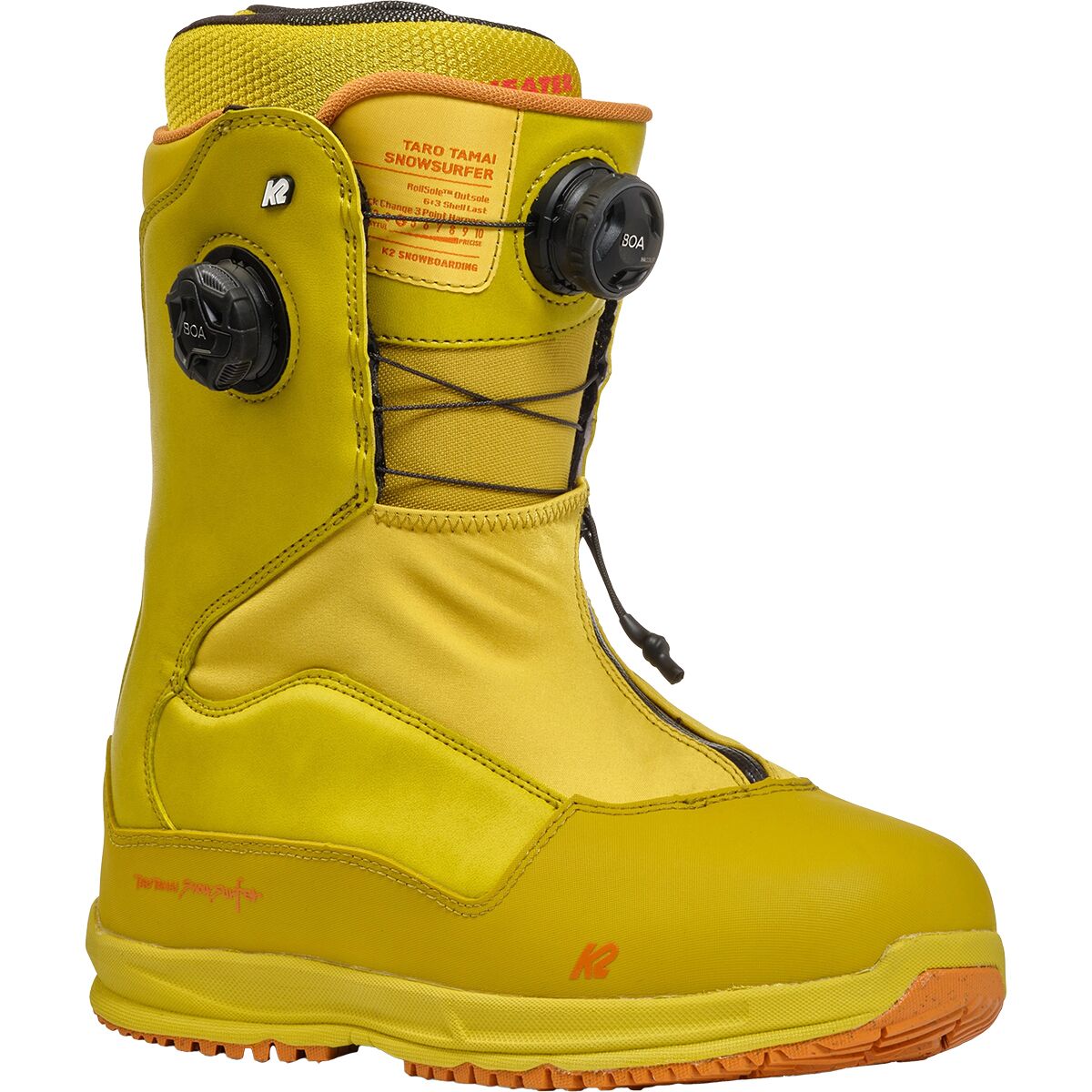 K2 K2 Taro Tamai Snowsurfer Snowboard Boot - 2025 - Men's Yellow, 10.0