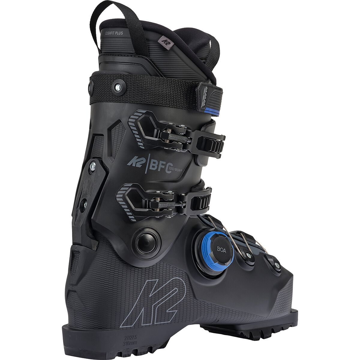 k2 bfc 100 ski boots 2022 2024 degree range of motion K2 BFC 100 GripWalk Ski