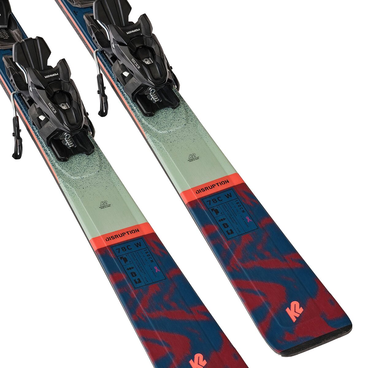 K2 Disruption 78C W スキー板 155cm ブーツ付き K2 Disruption 78C Ski + Quikclik Marker Free - 2025 - Women's - Ski
