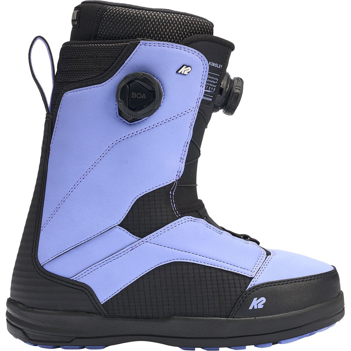 Image of K2 Kinsley BOA Snowboard Boot - 2026 - Women's Black/Lilac, 9.5