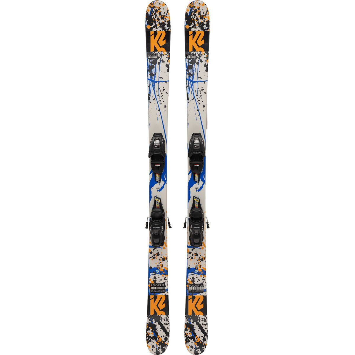 k2 7.8 5500 skis FourR Triaxial Juvy w/Marker M1000 Bindings Size 135 Cm Color built for advanced freestylers who want serious performance in the park and beyond K2 Skis 2001-02