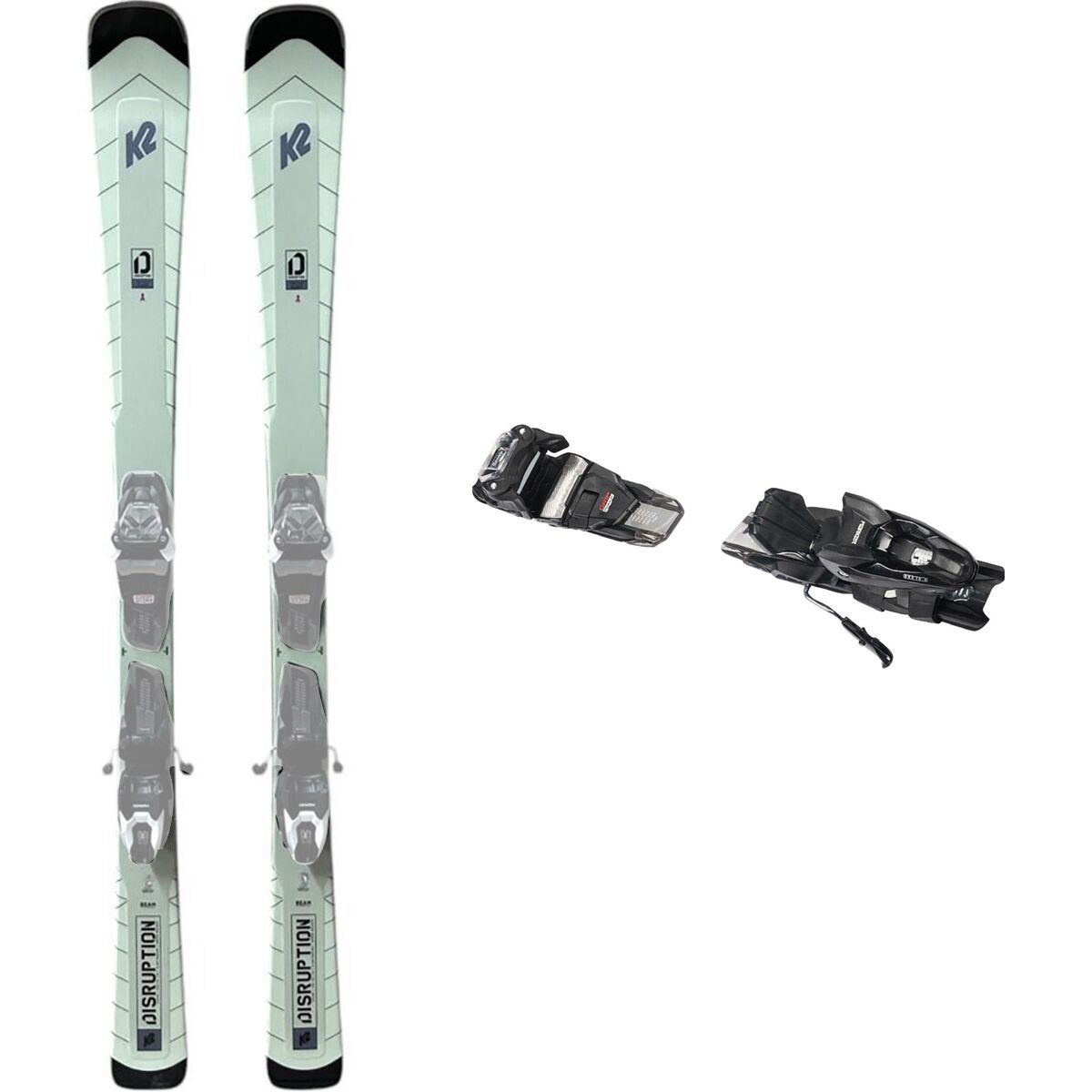 Image of K2 Disruption 76 Alliance Ski w/ Er3 10 Quikclik Binding - 2022 One Color/Black Anthracite, 142cm, One Size