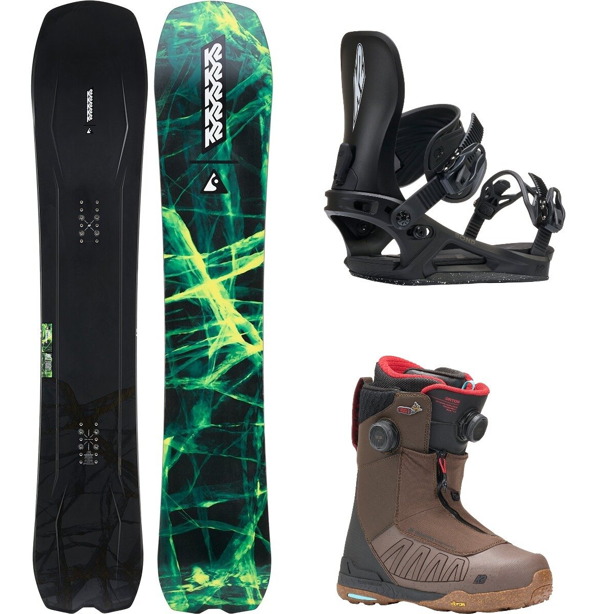 Image of K2 Alchemist w/ Orton Boa + Bond Snowboard Package OneCol,Black,Honey Brown, 160cm,M,9