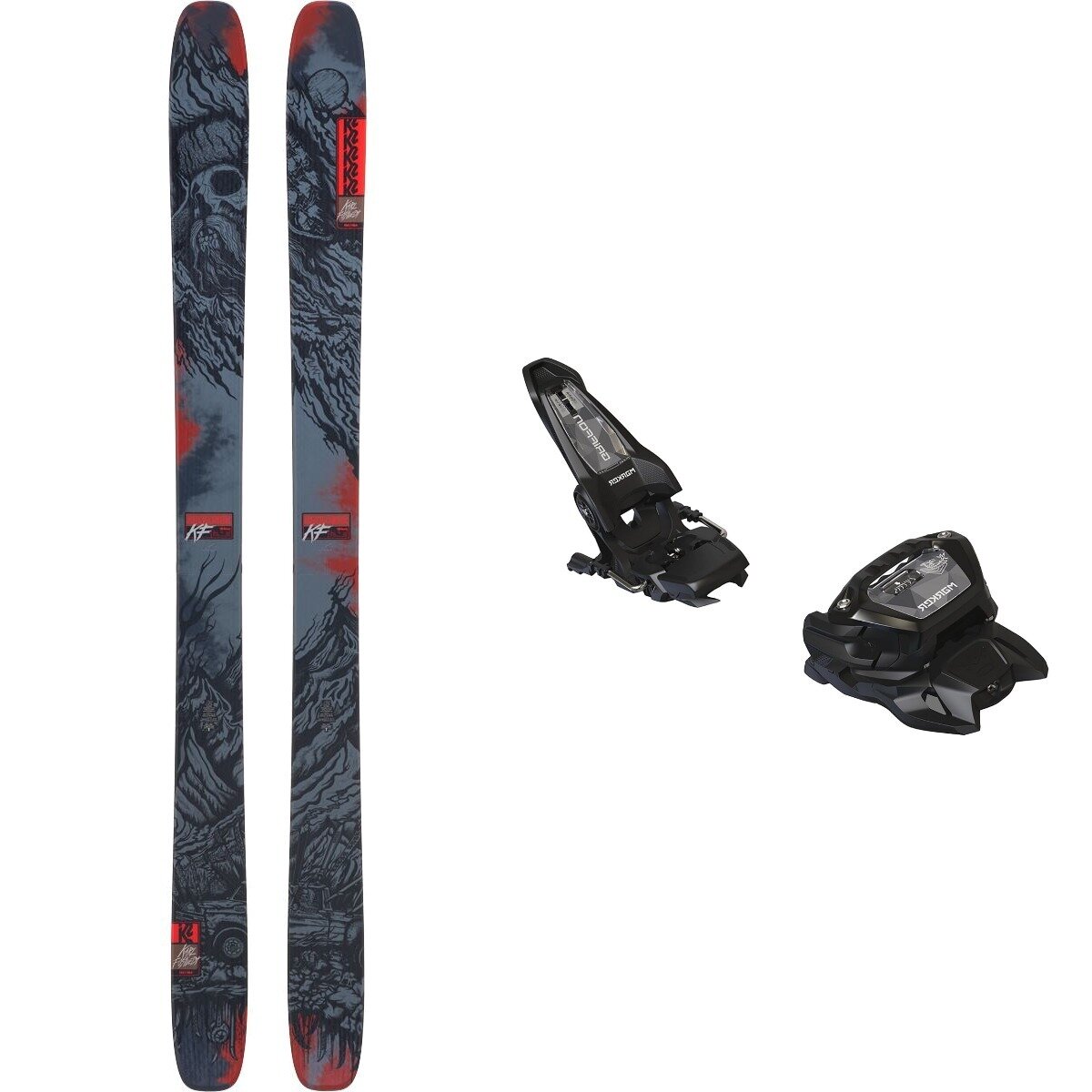 K2 KF Reckoner 114 Ski + Griffon 13 ID Ski Binding - 2026 One/Blk/One, 177cm/110mm/OS