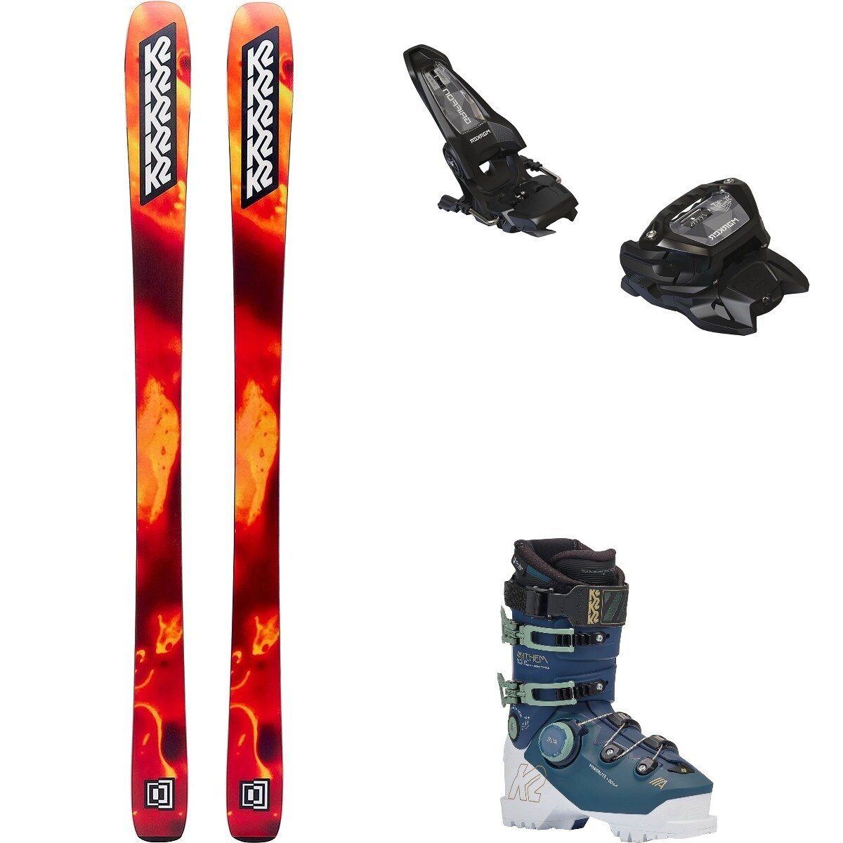 K2 W Mindbender 89Ti + Griffon 13 ID + Anthem 105 Boot - 2026 One/Blk/One, 158cm/90mm/23.5