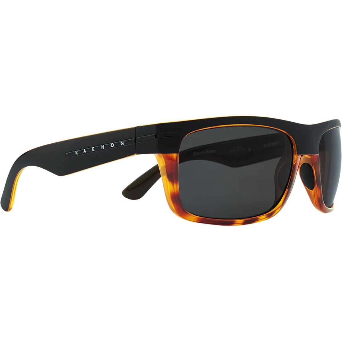 Image of Kaenon Burnet Ultra Polarized Sunglasses Matte Tortoise/Ultra Grey 12, One Size